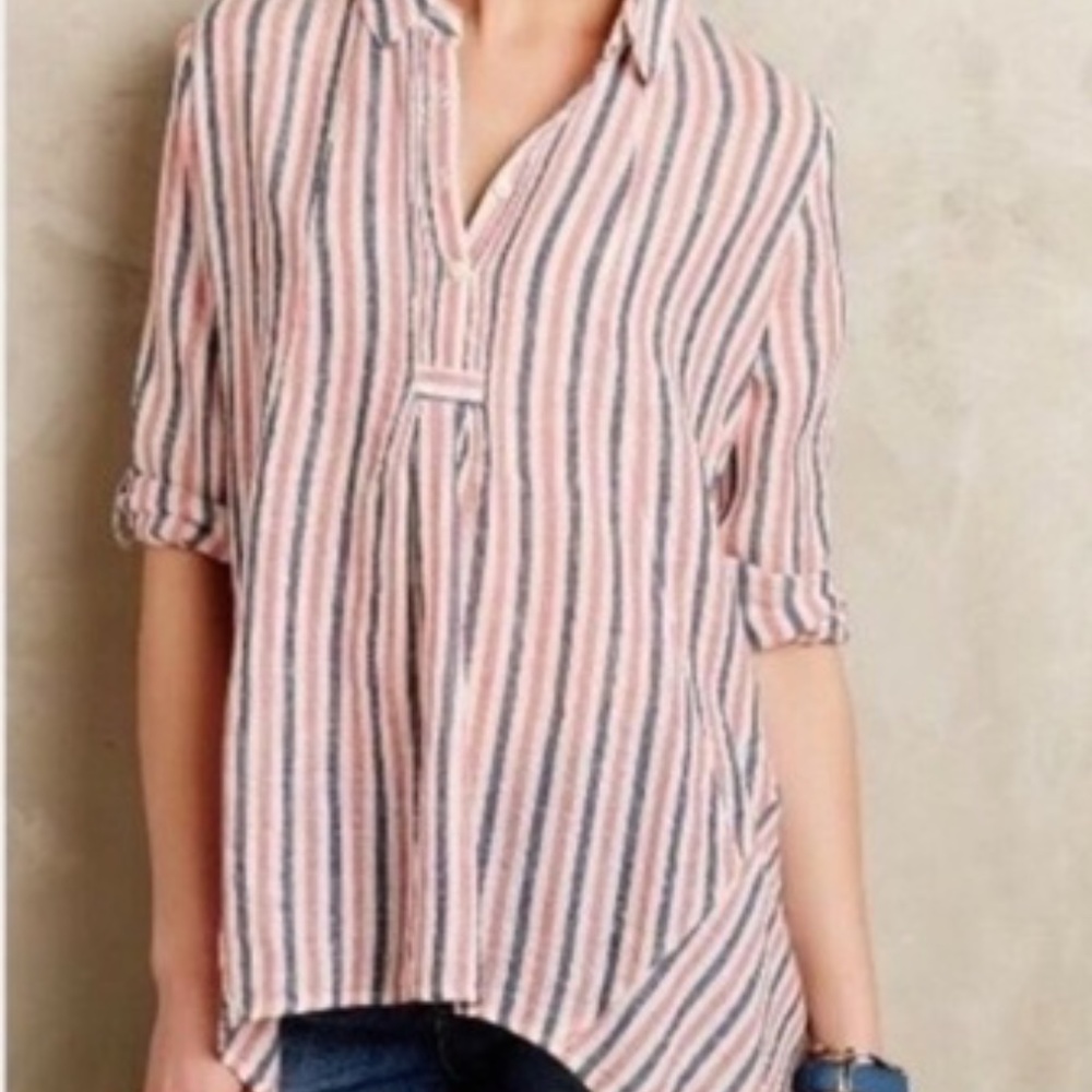 Isabella Sinclair for Anthropologie Popover Striped size large